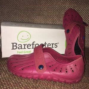 New Barefooters Rubber Slip On Shoes in Fuschsia